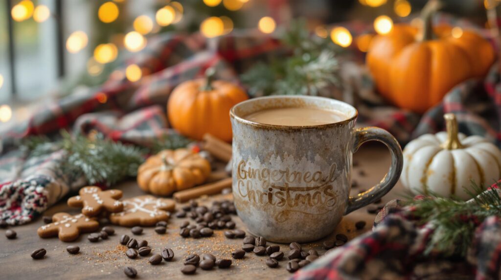 Café épicé avec biscuits de Noël