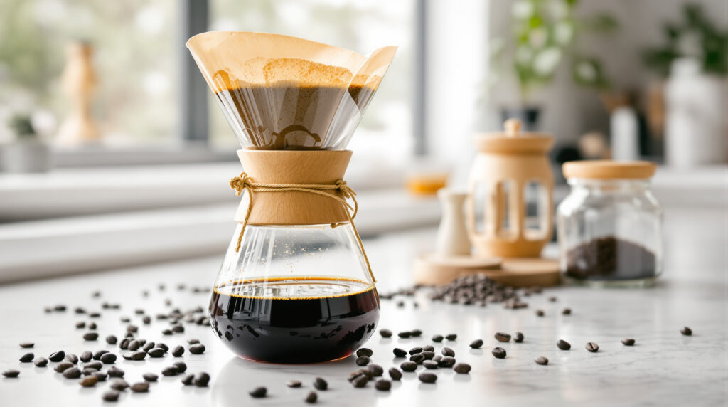 Chemex avec café moulu